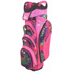 Birdie Babe Pinkadelic Pink Tye Die Women’s Golf Cart Bag with 14-Way Dividers